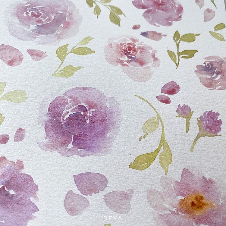 Watercolor Flower Painting Ideas For Beginners