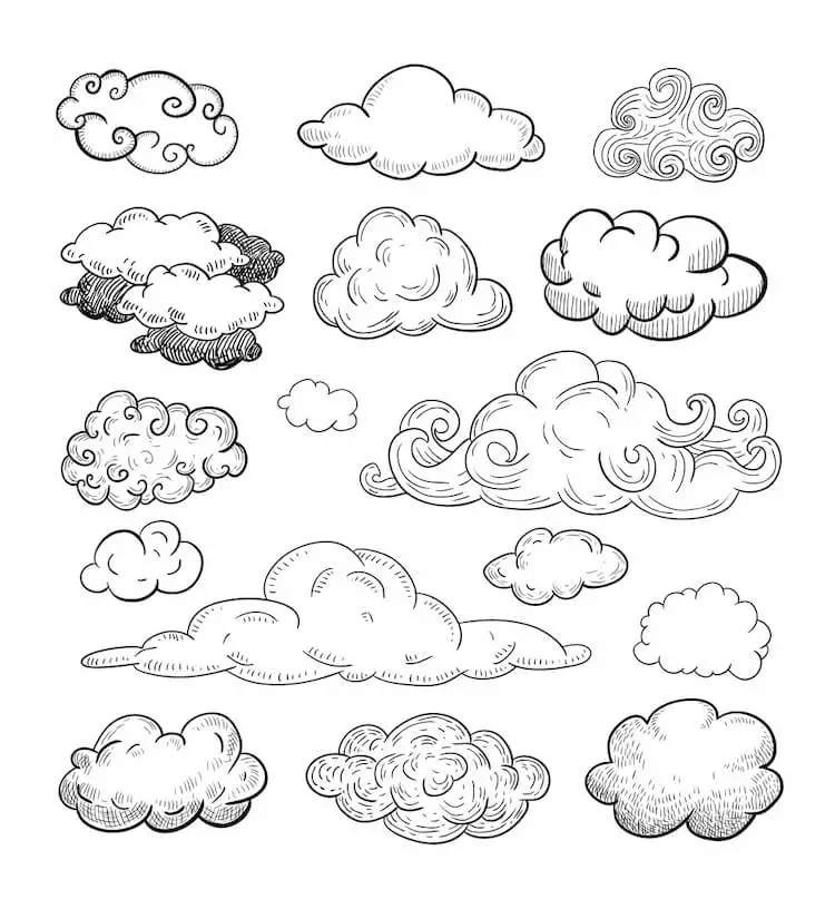 Easy Cloud Drawing Ideas