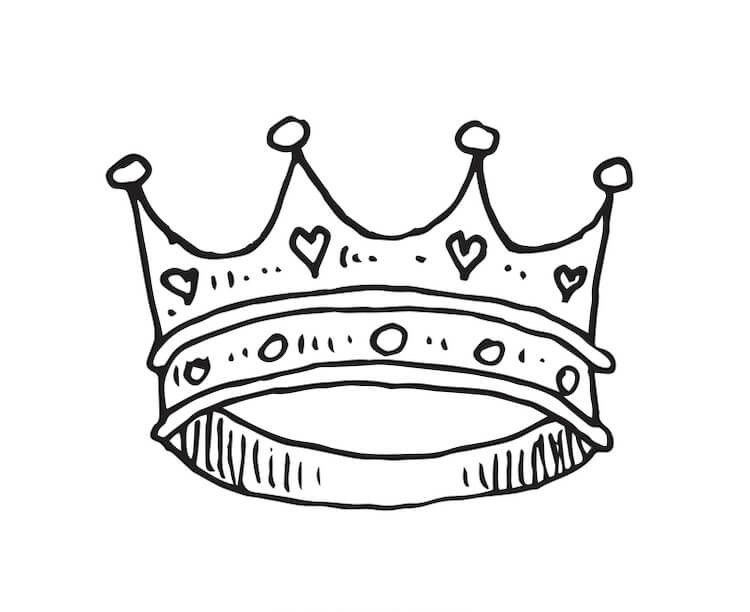 Easy Crown Drawing Ideas