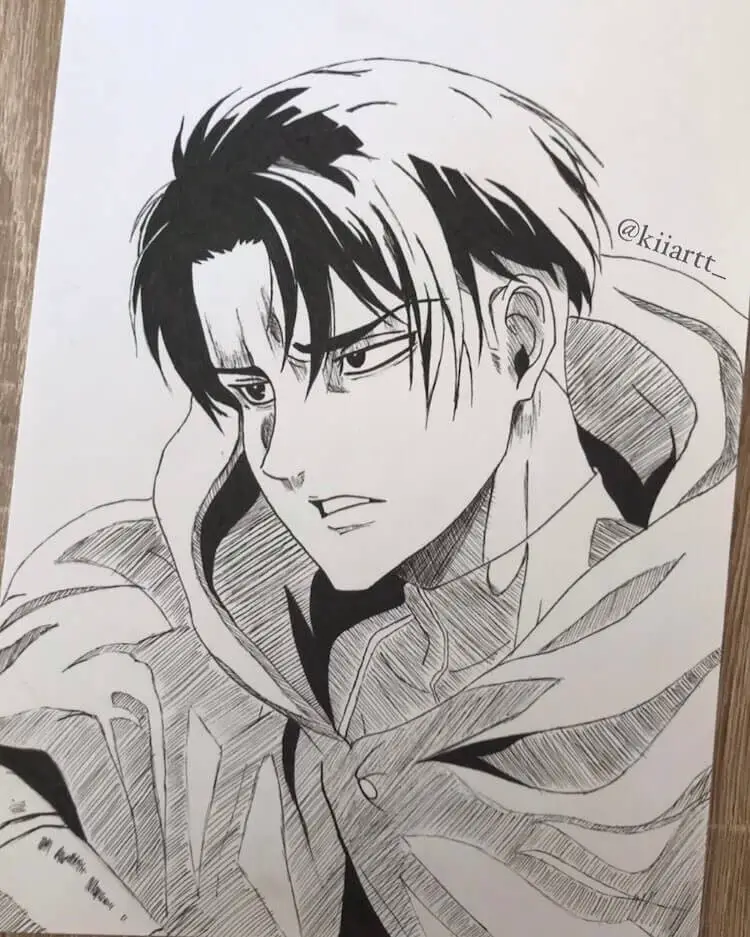Drawings Of Levi Ackerman From Attack On Titan