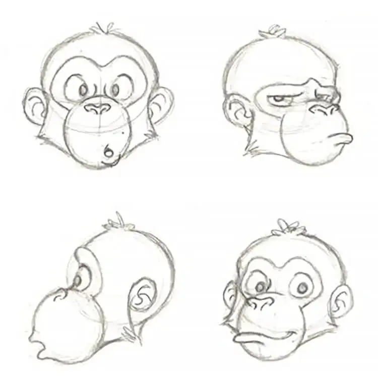 Fantastic Pencil Monkey Drawing Ideas