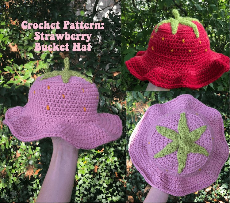 Cute Strawberry Crochet Hat Patterns