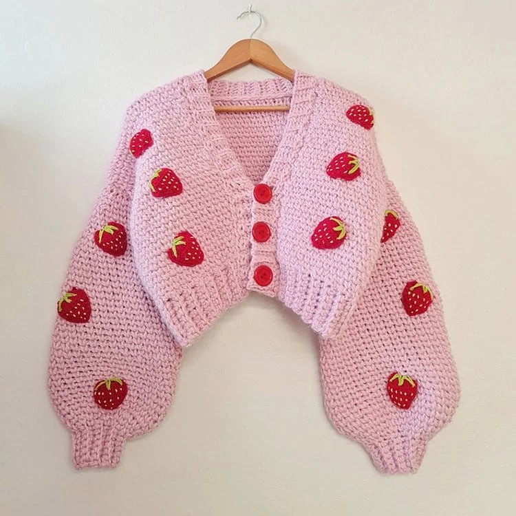 Strawberry Sweater Crochet Patterns