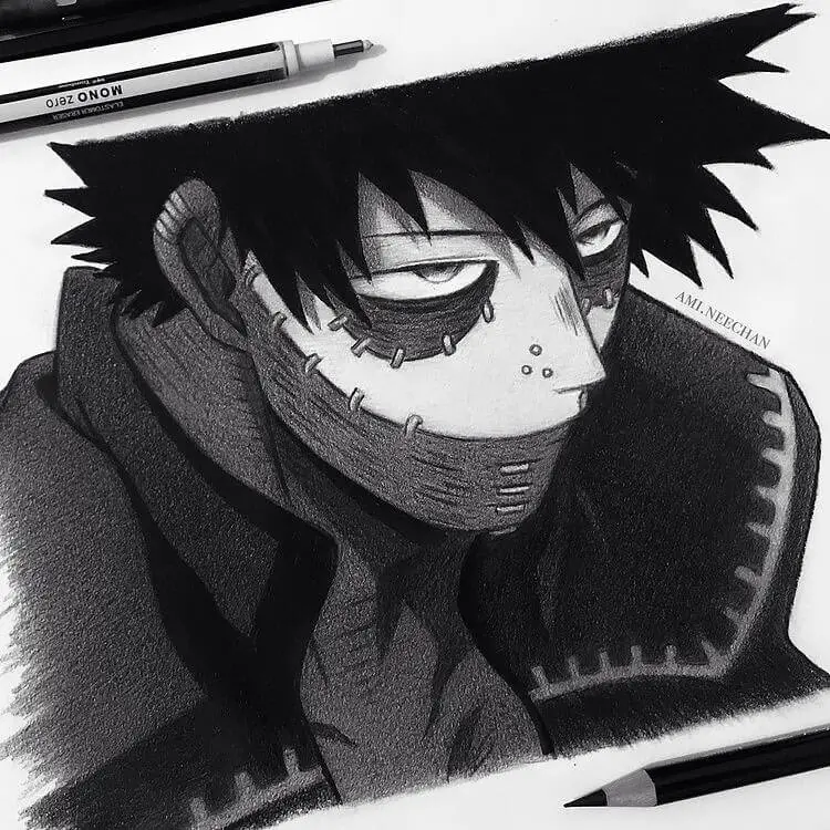 Drawings Of Dabi From My Hero Academia