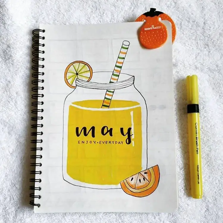 25 Bullet Journal Monthly Cover Ideas For May 2024
