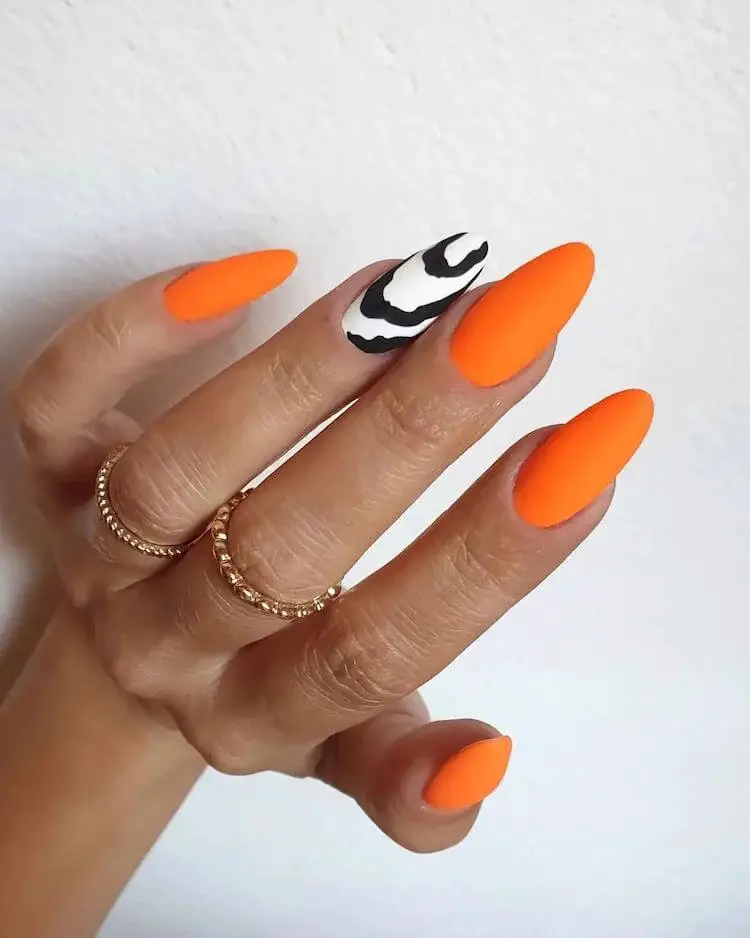 40 Orange Nail Designs To Freshen Up Your Look
