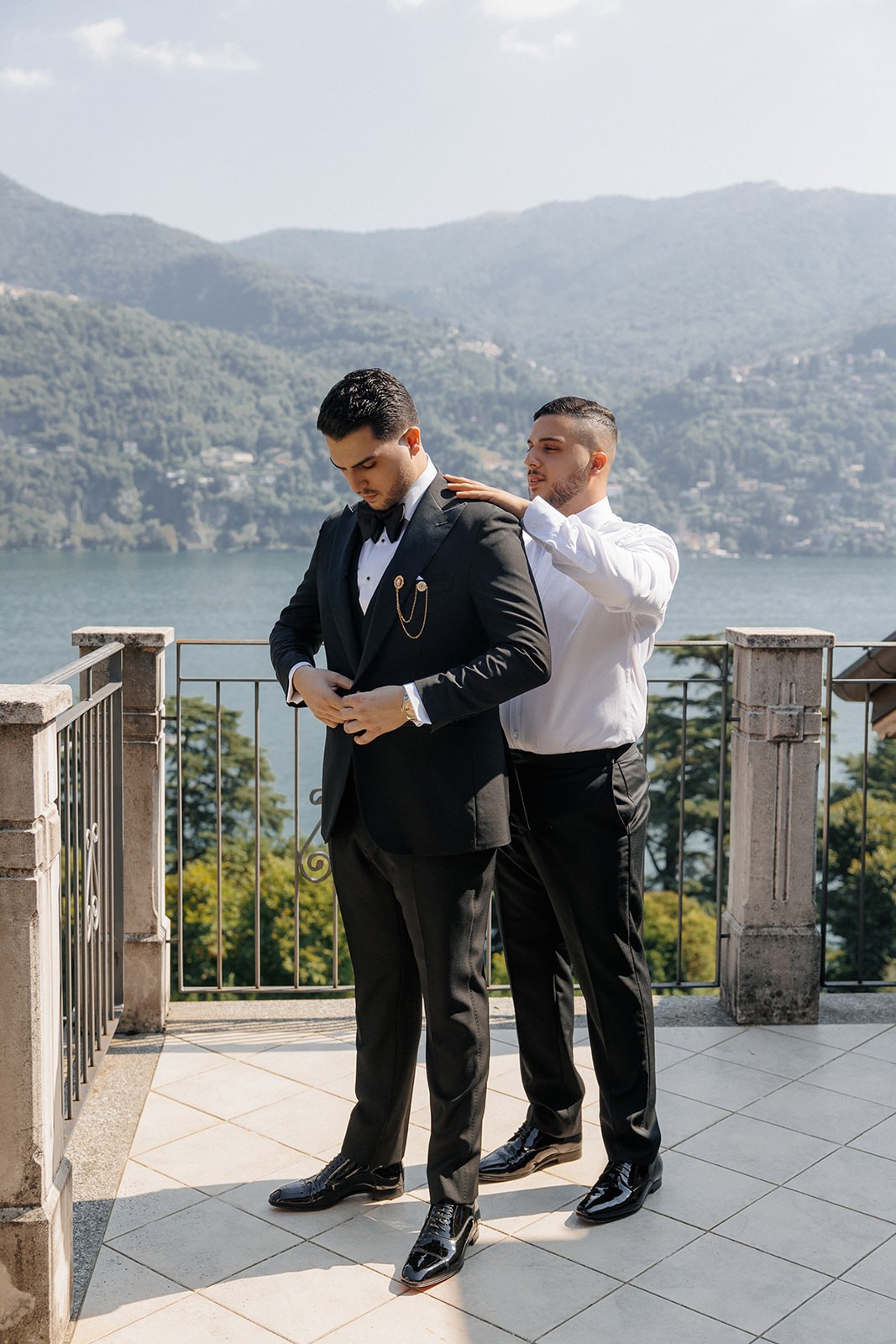 Groom Getting Ready