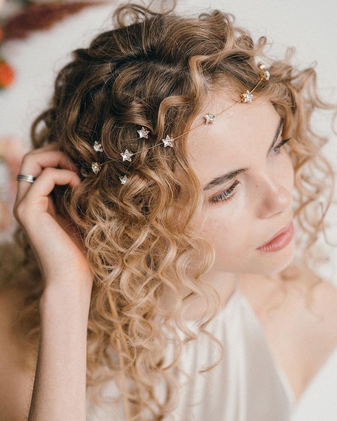 Corkscrew Curls and Curtain Jewelry