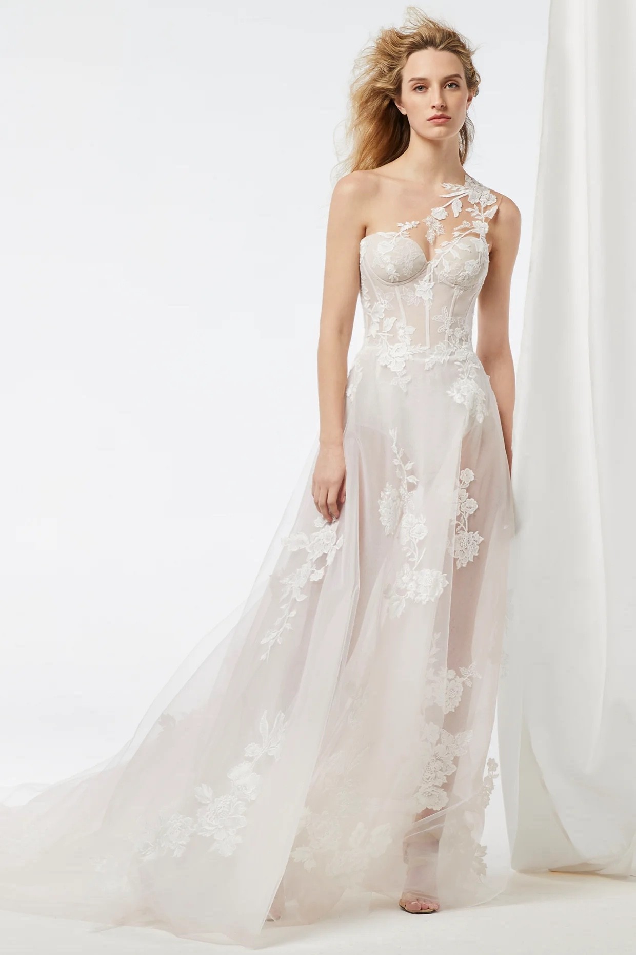 One-Shoulder Corset Gown