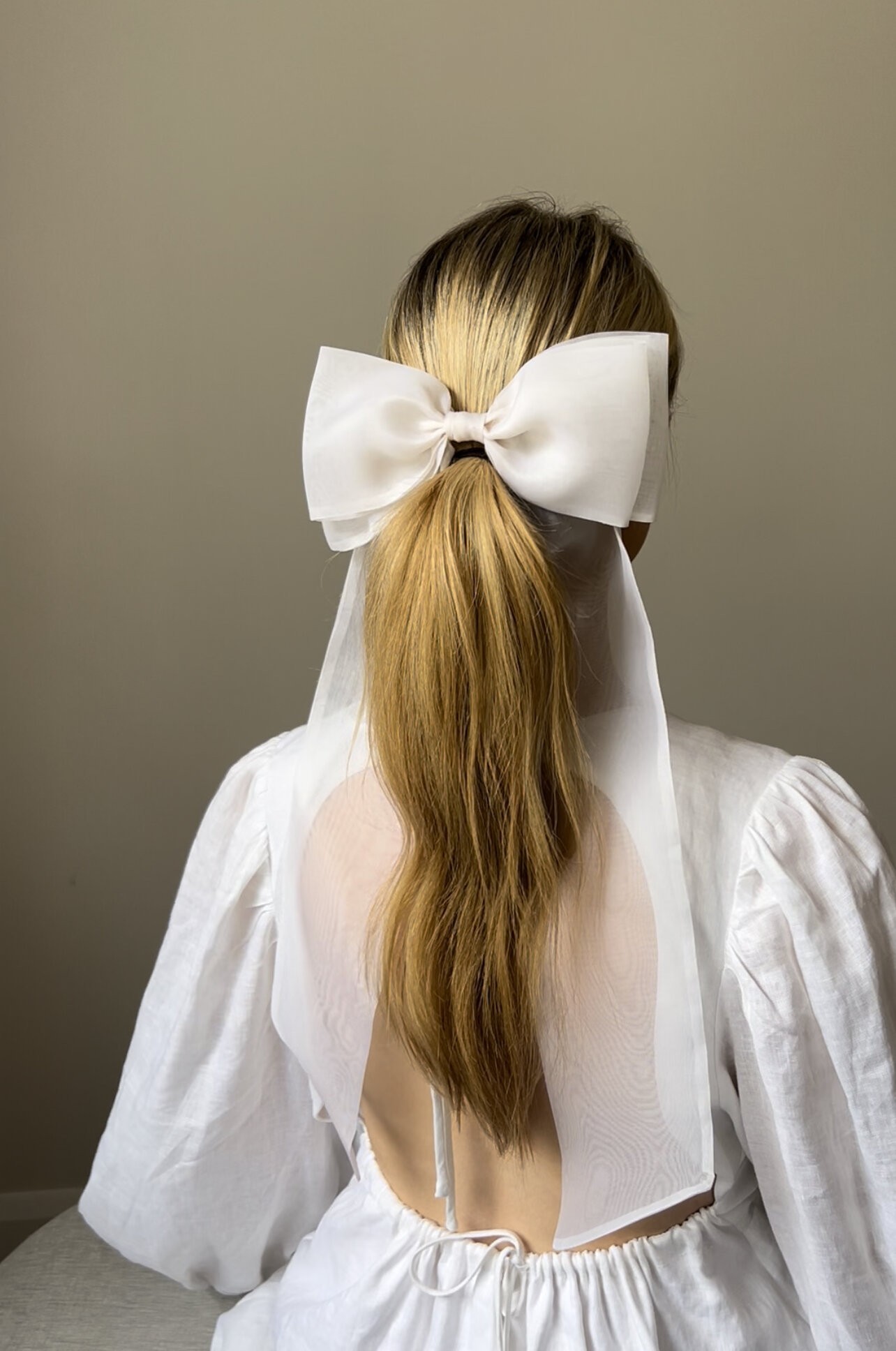 Tulle Bridal Bow