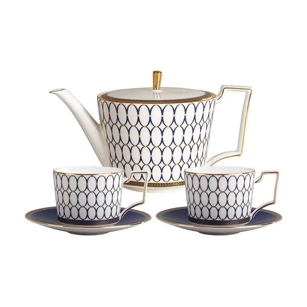 Teapot and Saucers: