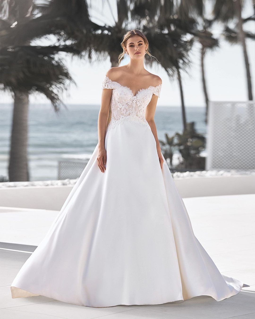 The Off-The-Shoulder Stunner: Edie by Pronovias