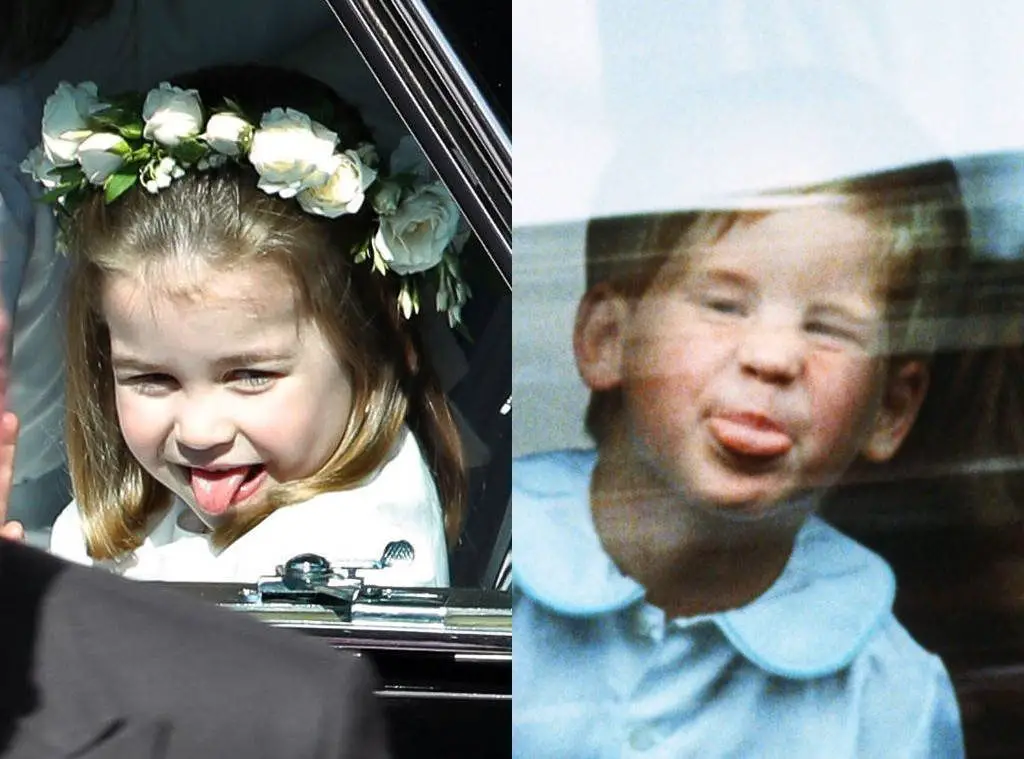 Princess Charlotte Playing It Up For The Cameras