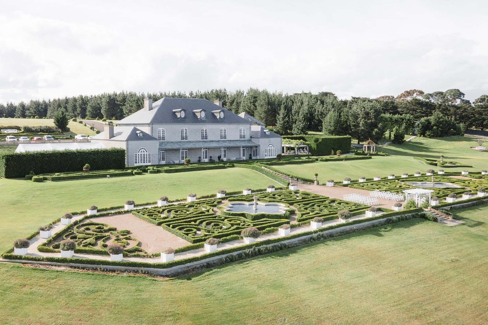 Retro Meets European Luxury In This Couples Romantic Chateau Wedding in Victoria, Australia