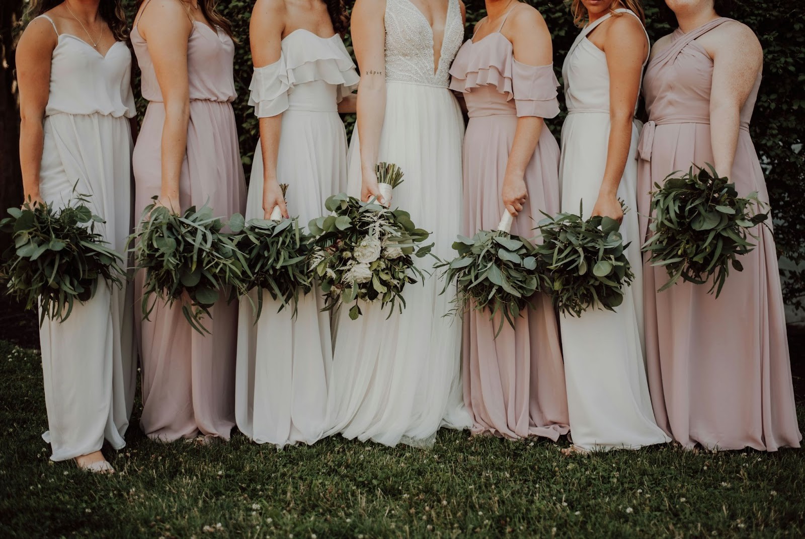 Renting bridesmaid dresses and suits