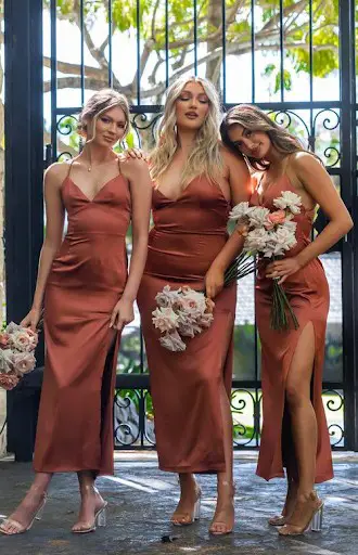 Bridal and bridesmaids dresses