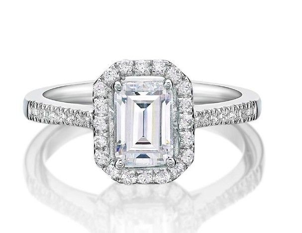 Emerald Cut Halo