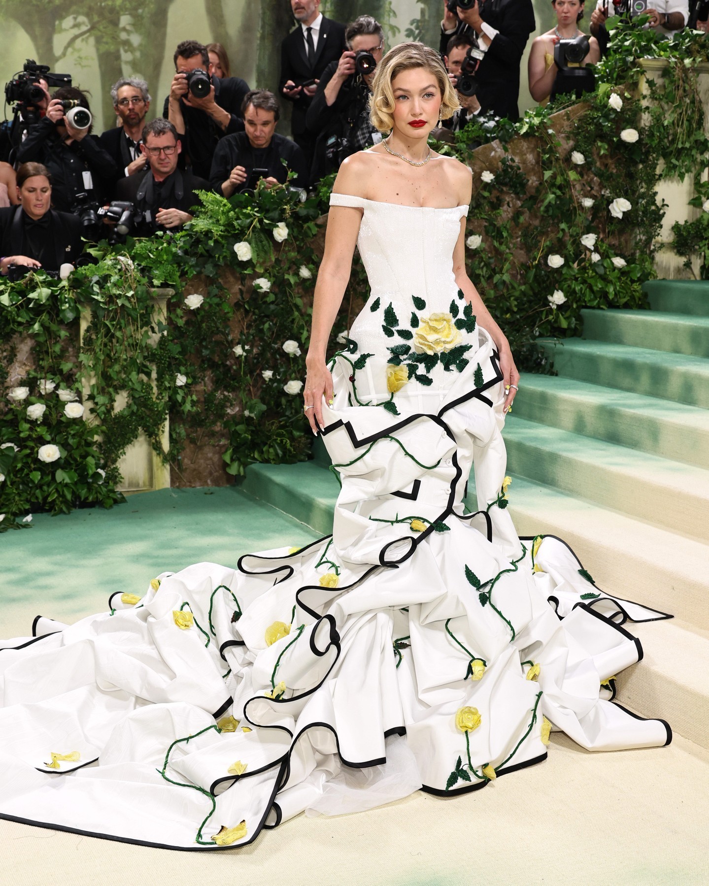 Gigi Hadid in Thom Browne