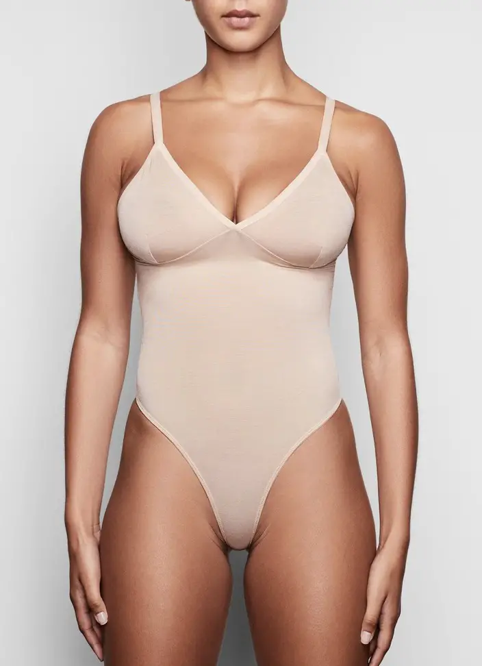 Sheer Sculpt Thong Bodysuit