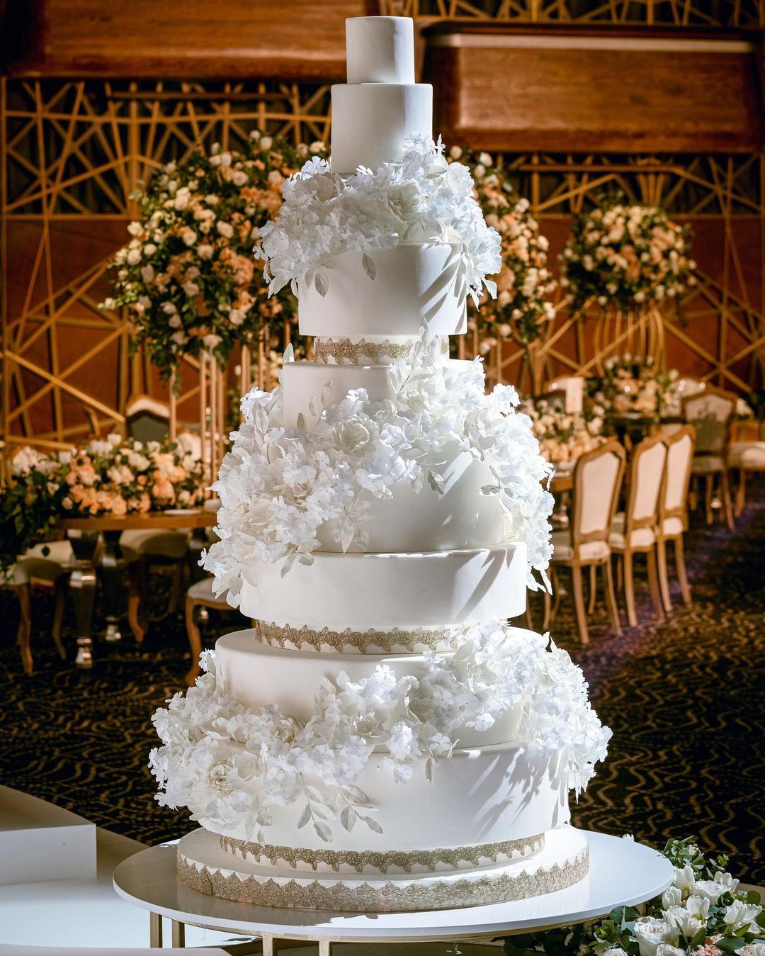 Historic Venues: Floral Cascade Cake