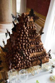 Chocolate Brownie and Malteser Wedding Cake