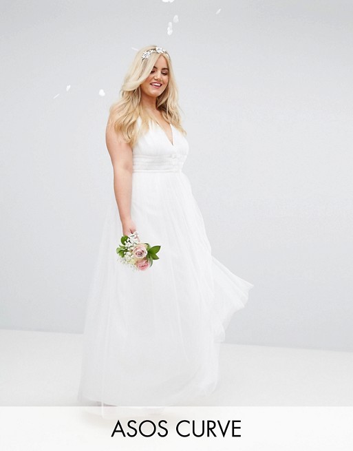 ASOS CURVE BRIDAL Tulle Maxi Prom Dress – $297