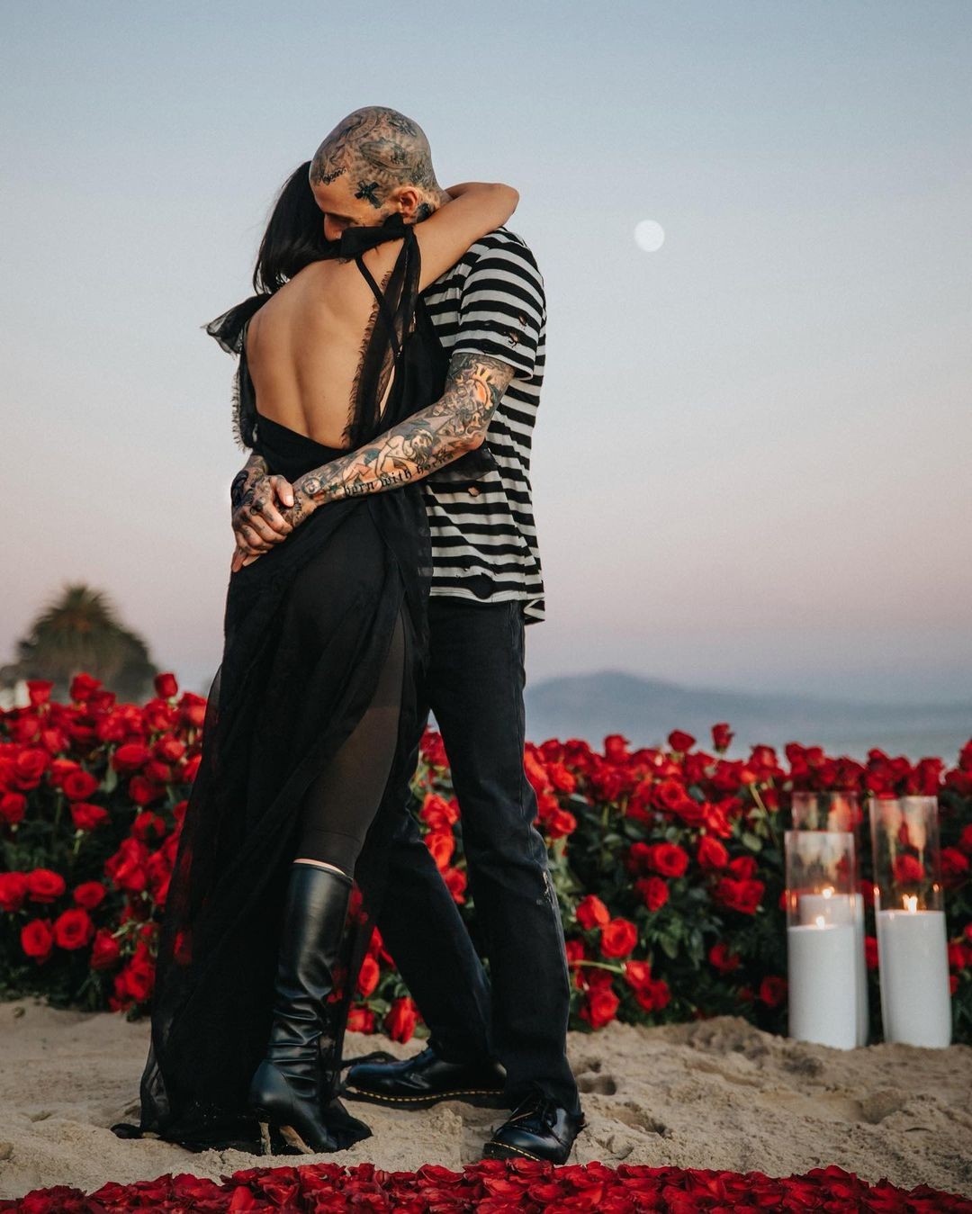 Kourtney Kardashian and Travis Barker