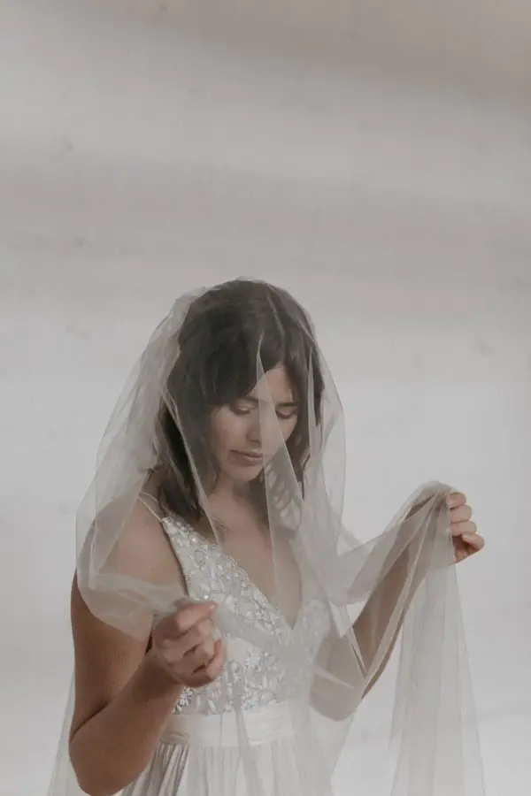 Two Tiered Veil (Smoke)