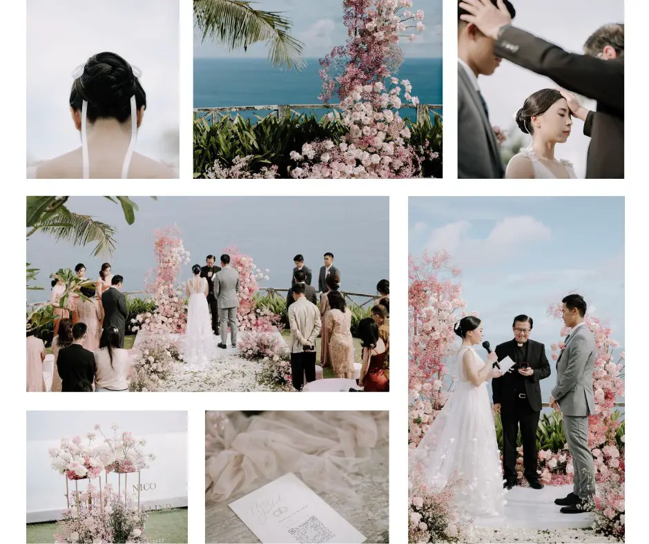 Nico and Joscelind’s dreamy cliffside ceremony at Khayangan Estate