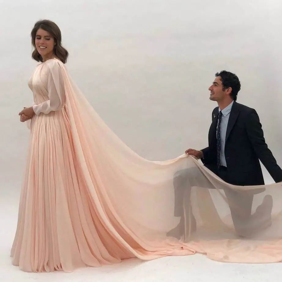 Princess Eugenie in Zac Posen