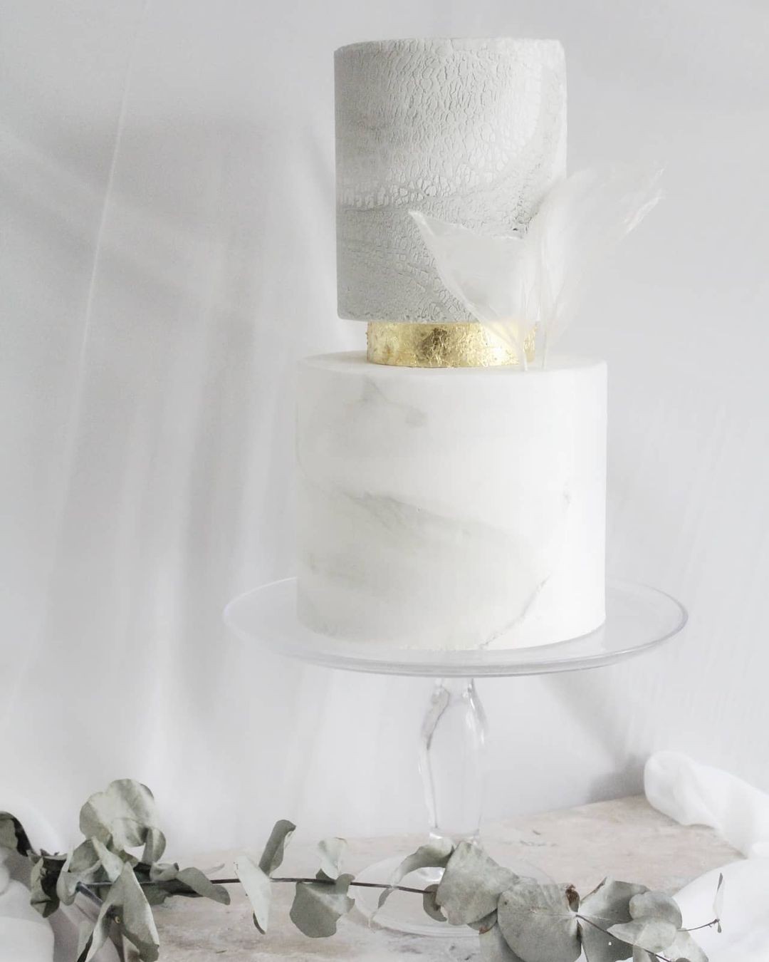 Marbling And A Touch of Metallic by Little White Bakes