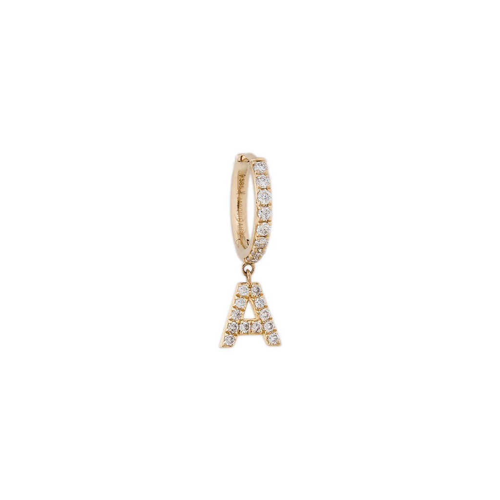 $650 letter earring from Jacquie Aiche