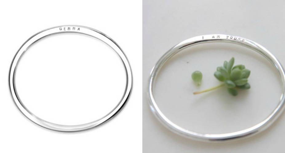 Jac and Hugo – Personalised Bangle