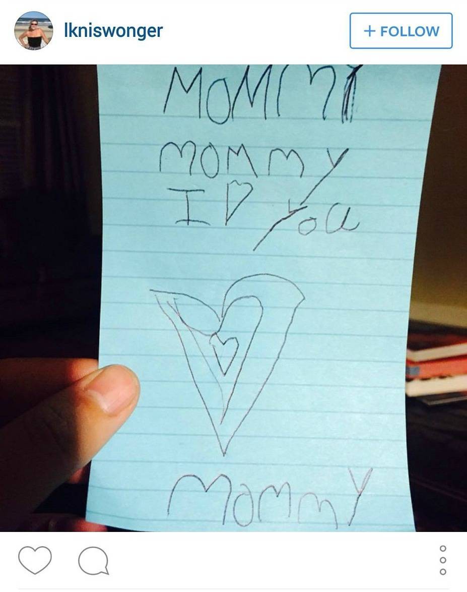 “Mommy, I love you”