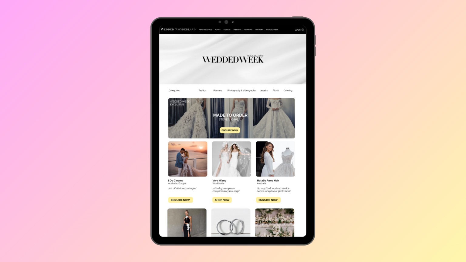 Launching WEDDED WEEK: The World’s Favorite Wedding Event, Online and In-Store